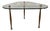 Modernist Crystal and Brass Low Table from Fontana Arte For Sale
