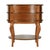 Wood Ethel 25 in. W Oval Wood 2 Drawer Accent Table with Open Shelf, Olive Ash For Sale - Image 7 of 10