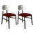 Not Yet Made - Made To Order Set of Bokken Upholstered Chairs in Black & Silver Rosso by Colé Italia For Sale - Image 5 of 5