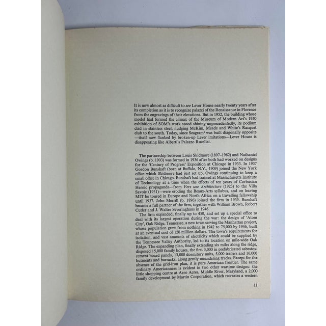 1970s Illustrated Small Quarto, Christopher Woodward's Skidmore, Owings & Merrill - 1 Book For Sale In San Francisco - Image 6 of 14