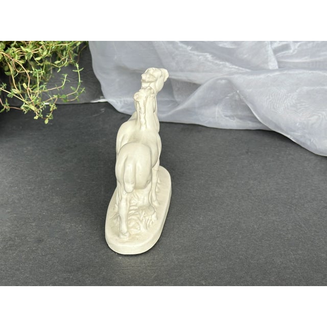 Ceramic Art Deco German Ceramic Horse Figurine For Sale - Image 7 of 13