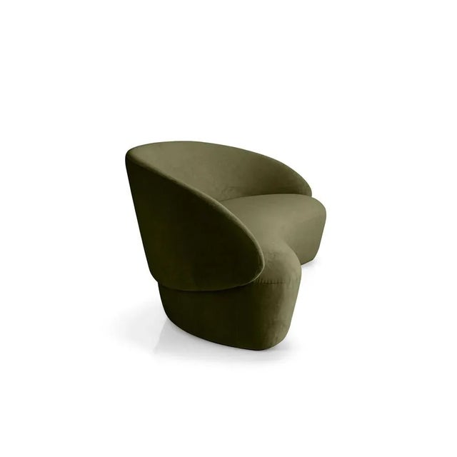 Not Yet Made - Made To Order Naïve 2-Seater Sofa in Green Velour by etc.etc. for Emko For Sale - Image 5 of 6