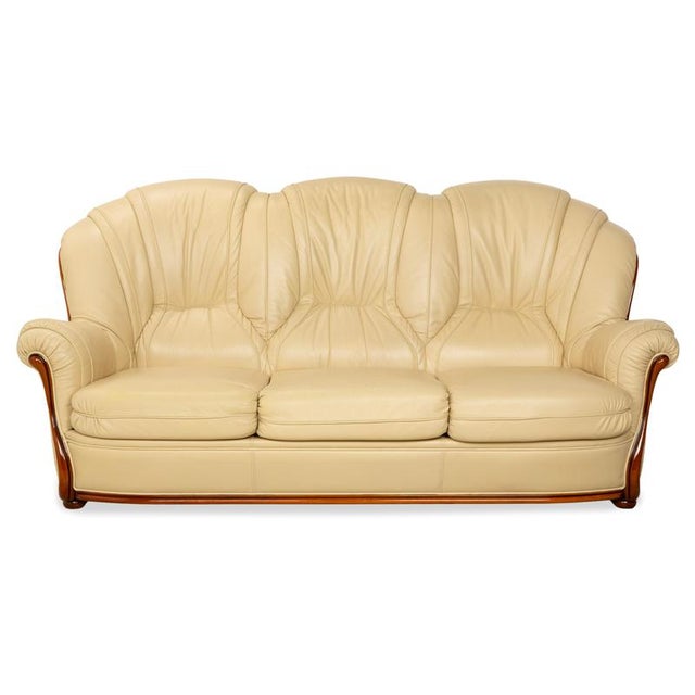 Three-Seater Sofa and Chair in Leather from Nieri, Set of 2 For Sale - Image 12 of 18