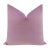 Pair of beautiful custom-made luxury royal pillows in a lavender colorway. Meticulously handcrafted with serged interior...