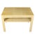 Mid-Century Modern Karl Springer Style Goatskin Side Table With Drawer For Sale - Image 3 of 3