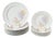 French Porcelain Dinner and Dessert Plate Service for 6 from Chauvigny, 1960s, Set of 13 For Sale