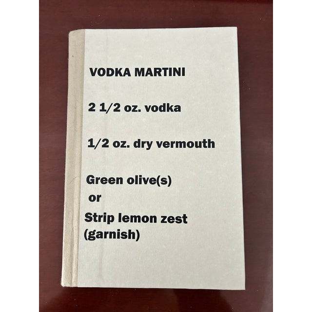 Mid-Century Modern Custom Drink Books -Vodka Martini For Sale - Image 3 of 9