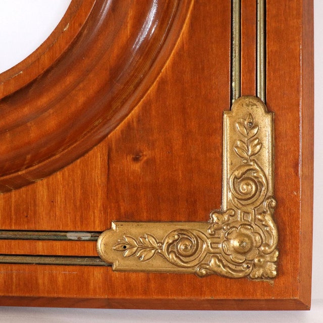 Small Victorian Brass Mounted Cherrywood/Maple Frame For Sale In Denver - Image 6 of 7