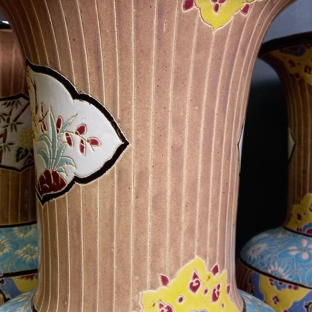 Vintage Vietnamese Bien Hoa Vases, 1950s, Set of 3 For Sale - Image 9 of 16