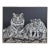 Vintage 1970s Large Scale White Tigers Painting by Anderson For Sale