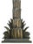 Mid 20th Century Mid 20th Century Monumental Palm Tree Floor Sconce Attributed to Maison Jansen For Sale - Image 5 of 5
