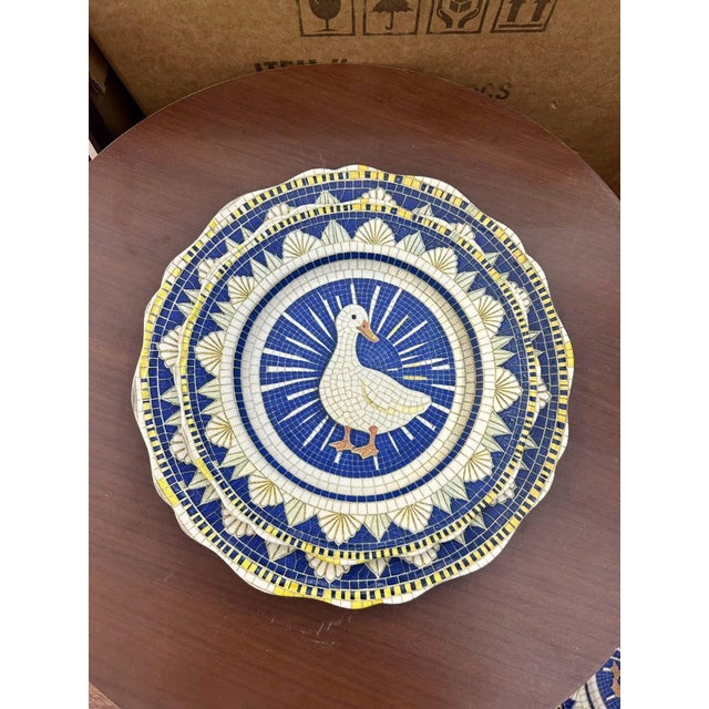 Baroque Baroque-Style Vintage Ceramic Plate-Set of 2 For Sale - Image 3 of 6