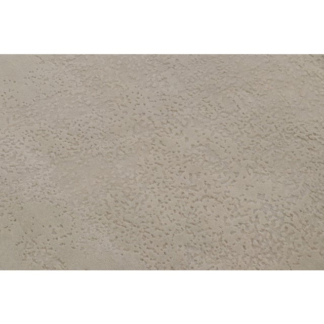 Textile Rug & Kilim’s Modern Rug, Silver-Gray and Gold in Bold Abstract Pattern For Sale - Image 7 of 10