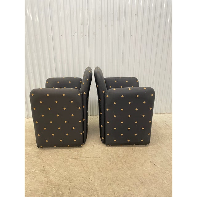 Postmodern Chiclet Club Chairs - a Pair For Sale In New York - Image 6 of 7