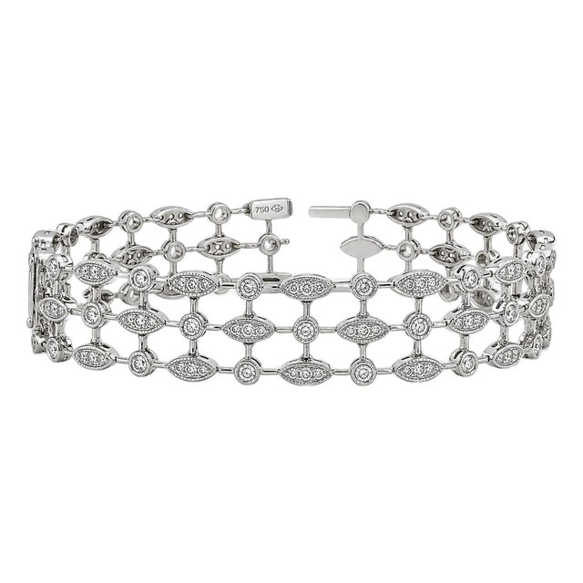 18k Martin Flyer Diamond Bracelet For Sale