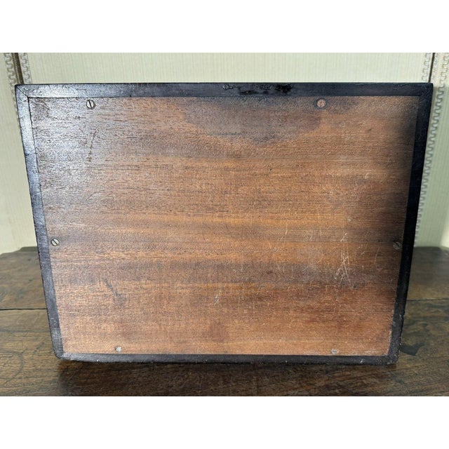 Napoleon III Ebony and Mahogany Box with Inlays of Precious Materials For Sale - Image 5 of 8