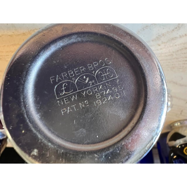 Vintage Purple Cambridge Glass Condiments Set of 5 For Sale - Image 10 of 11