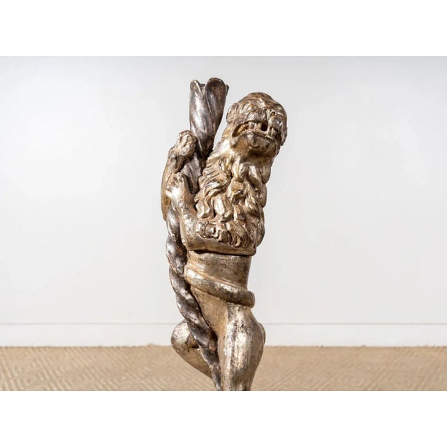 Antique 1750s Carved and Gilt Lion For Sale - Image 4 of 6