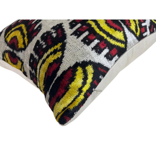 Textile Velvet Silk Cushion Cover with Eye Design, 2000s For Sale - Image 7 of 11