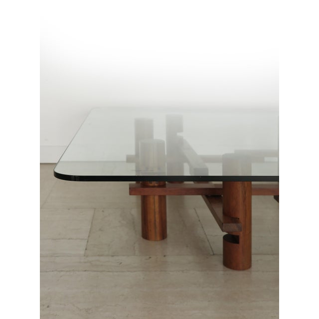 1970s Large Coffee Table by Theodore Waddell for Bernini, Italy, 1970s For Sale - Image 5 of 17