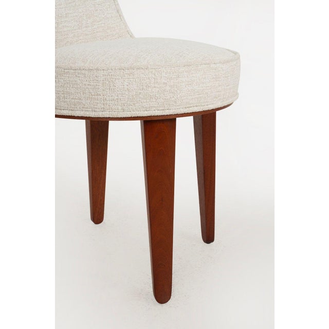 Brown 1940s Dunbar Vanity Chair For Sale - Image 8 of 11