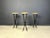 Vintage French Wrought Iron Bar Stools, 1960s, Set of 3, in Good conditions. Designed 1960 to 1969
