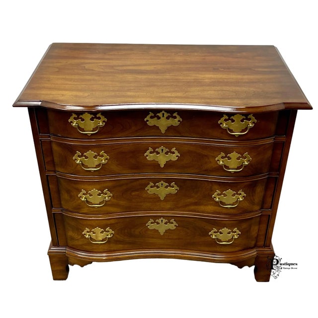 Vintage Chippendale Style Accent Chest / Commode by Statton featuring High Quality Cherry Construction, Iconic Antique...