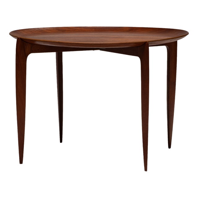 Model 4508 Teak Tray Table by Engholm for Fritz Hansen, Denmark, 1960s For Sale