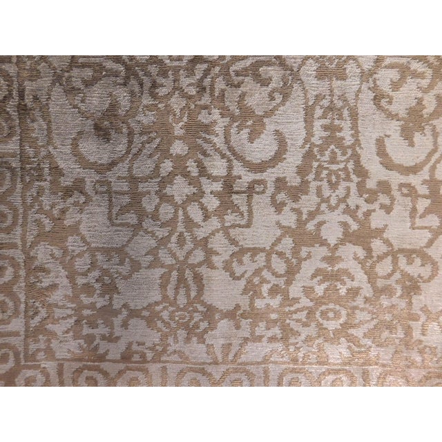 Textile Hand Knotted Bamboo Silk Rug. 8'1"x 10'1" For Sale - Image 7 of 18