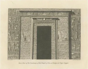 Cooke, The Dendera Isis Temple Doorway in Upper Egypt, 1801, Print