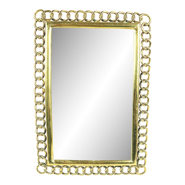 Late 19th Century English Brass Chain Link Photo Frame For Sale