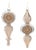 Glass Finial Reflector Ornament Set of 12 For Sale