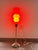 Glass Vintage Lamp in Orange, 2010s For Sale - Image 7 of 8