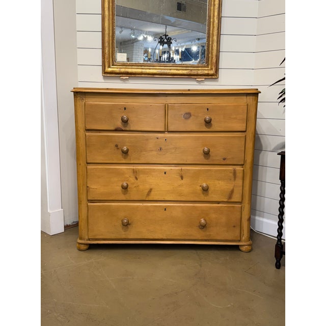 19th Century English Pine Chest of Drawers For Sale - Image 16 of 16