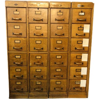 Antique German Cabinets from Hinz Fabrik, Set of 4 For Sale