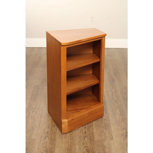 High Quality American Made Maple Corner Bookshelf Unit with Two Adjustable Shelves