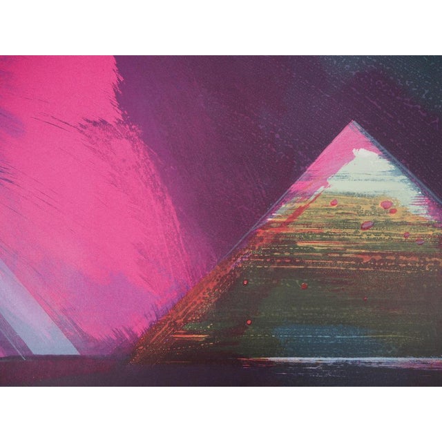 Modern Claude Hastaire, Egypte, La Pyramide de Kheops, Lithograph For Sale - Image 3 of 5