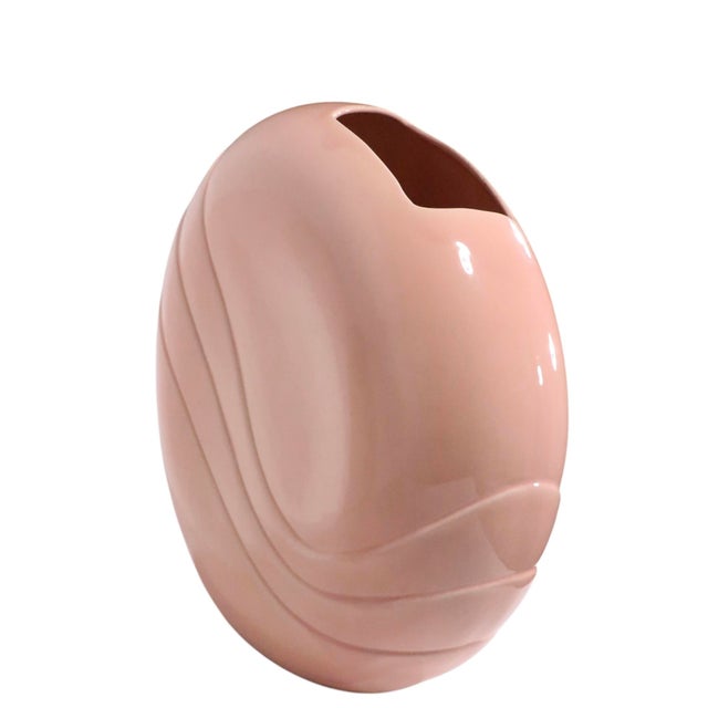 Oversized Hollywood Regency Palm Beach Modern Style Haeger Vase For Sale - Image 10 of 11