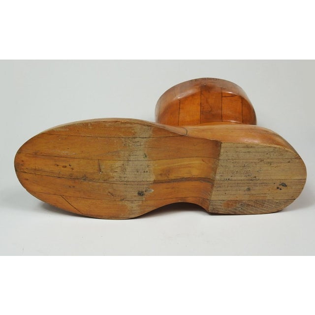 Wood Early 20th Century Wood Boot Form For Sale - Image 7 of 7