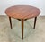 Restored Mid Century Modern Round Walnut Side Table by Heritage Henredon For Sale - Image 9 of 11
