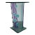 1980s Italian Postmodern Art Glass Pedestal - Side Table For Sale