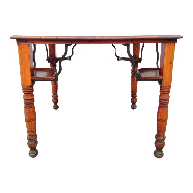Antique Primitive Country Handmade Gaming Dining Table Chairish