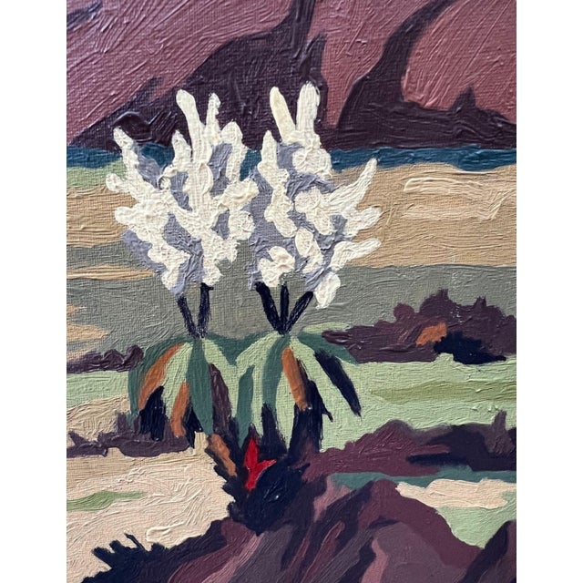 Vintage Framed Southwestern Desert Landscape Oil Painting For Sale - Image 4 of 11
