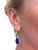 Late 20th Century 25.35 Carat Tanzanite and Diamond Drop Earrings, 14k White Gold, Pair For Sale - Image 4 of 4