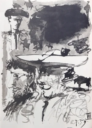 Pablo Picasso "Toros y Toreros 18a" Lithograph