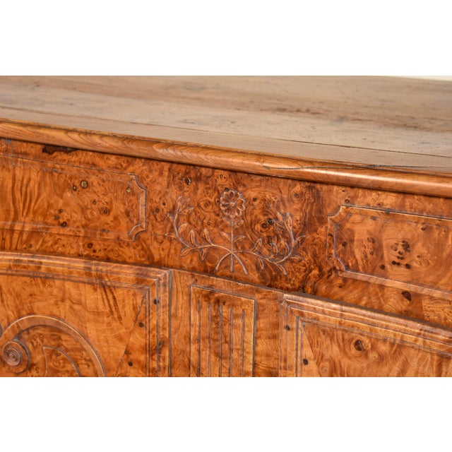 18th Century Burl Elm Buffet From France For Sale - Image 9 of 13