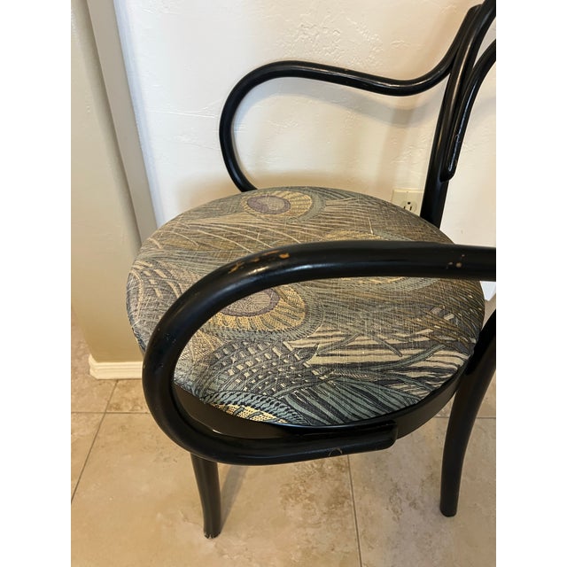 1970s Shelby Williams Vintage Mid-Century Modern Bentwood Thonet Style Arm Chair For Sale - Image 10 of 12