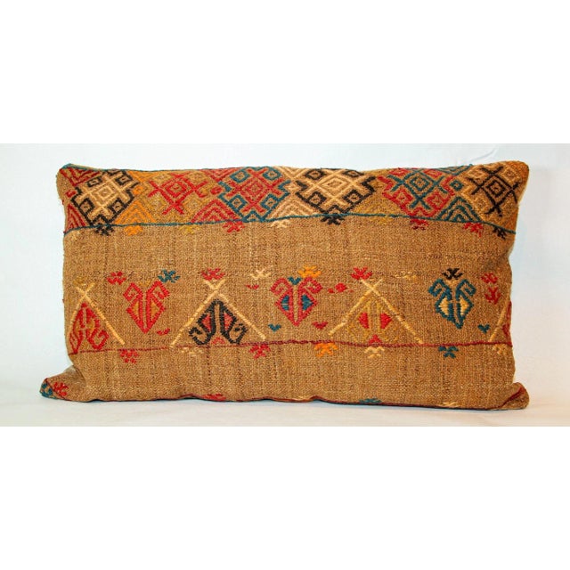 Vintage Moroccan Berber Pillow Hand-Woven Rug Pillow For Sale - Image 11 of 13