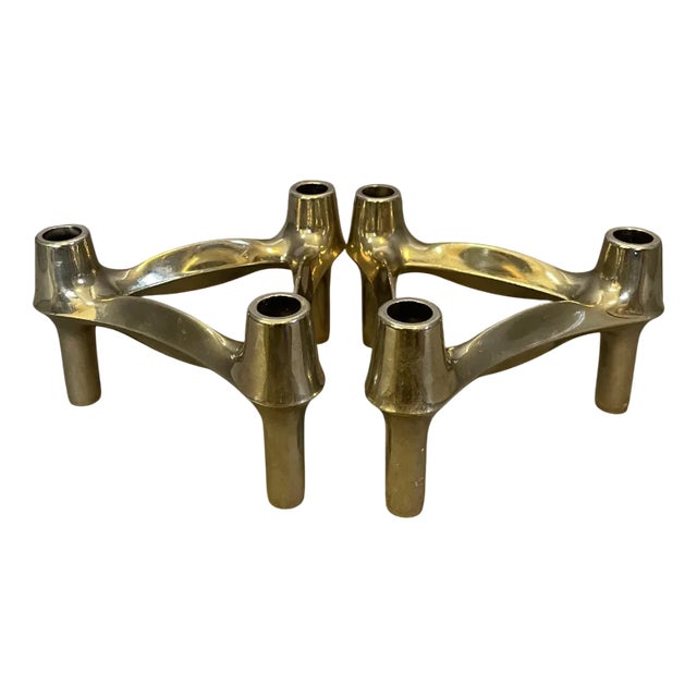 Vintage Candleholders from BMF, 1970, Set of 2 For Sale