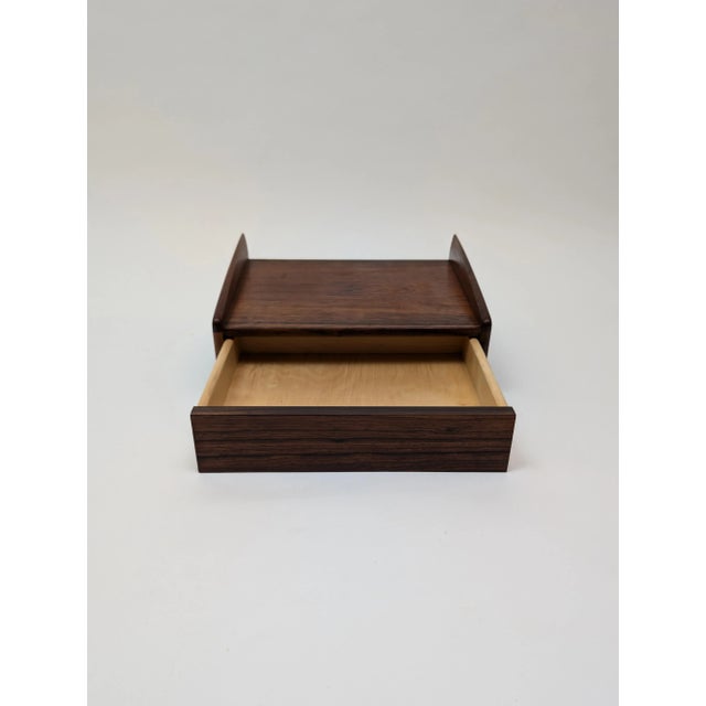 Danish Rosewood Floating Nightstands by Melvin Mikkelsen for Melvin Mikkelsen, 1960s, Set of 2 For Sale - Image 4 of 7
